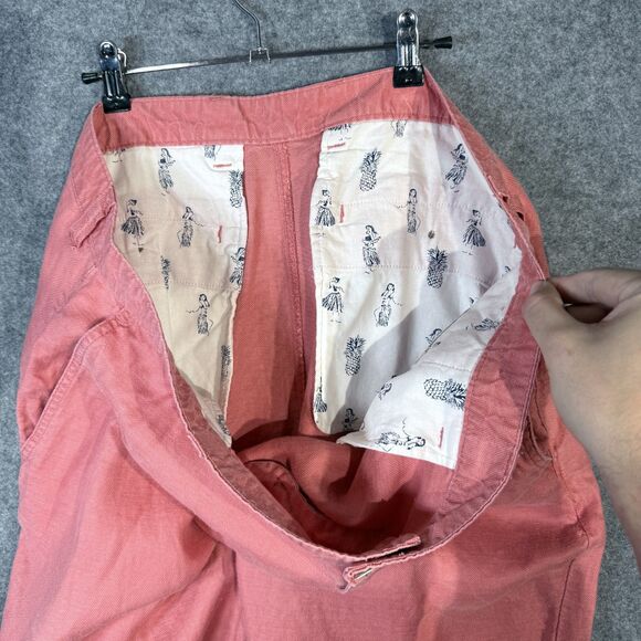 Tommy Bahama Men's Salmon Linen & Tencel Blend Relaxed Fit Shorts Size 40 - Picture 6 of 13